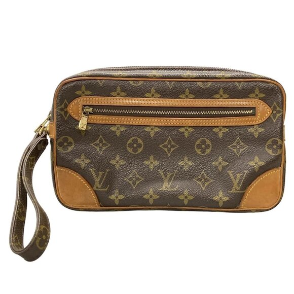 LOUIS VUITTON Marly Dragonne GM Monogram - Mens Clutch Bag 199-080325 - Picture 1 of 14